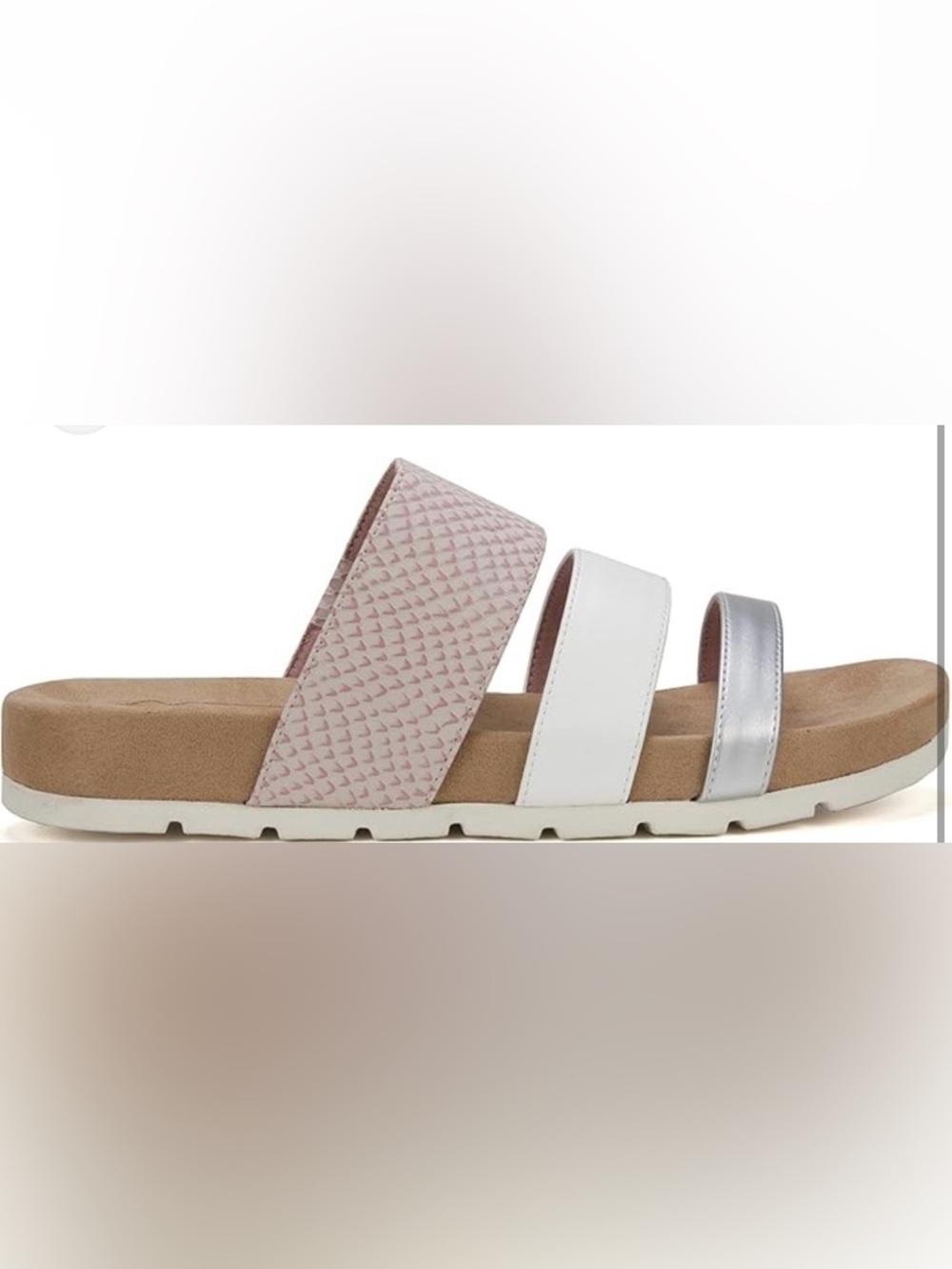 Cliffs by WHITE MOUNTAIN comfy  Triple-Strap Slide Sandals